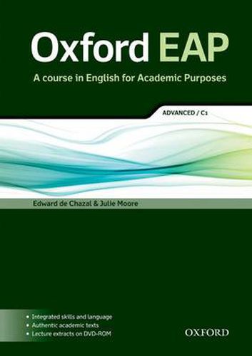 Cover image for Oxford EAP: Advanced/C1: Student's Book and DVD-ROM Pack