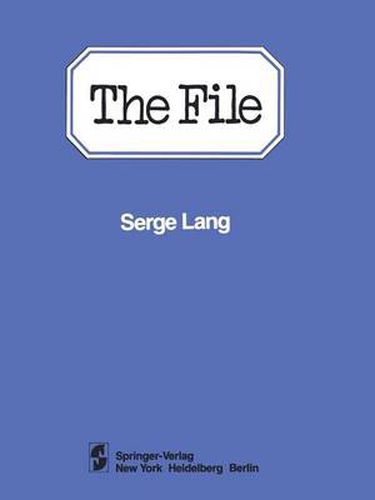 Cover image for The File: Case Study in Correction (1977-1979)