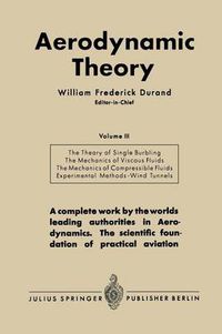 Cover image for Aerodynamic Theory: A General Review of Progress Under a Grant of the Guggenheim Fund for the Promotion of Aeronautics