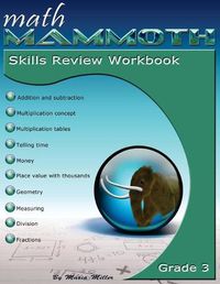 Cover image for Math Mammoth Grade 3 Skills Review Workbook