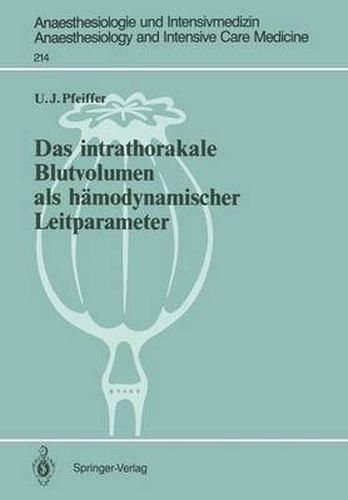 Cover image for Das Intrathorakale Blutvolumen als Hamodynamischer Leitparameter