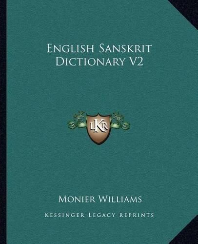 Cover image for English Sanskrit Dictionary V2