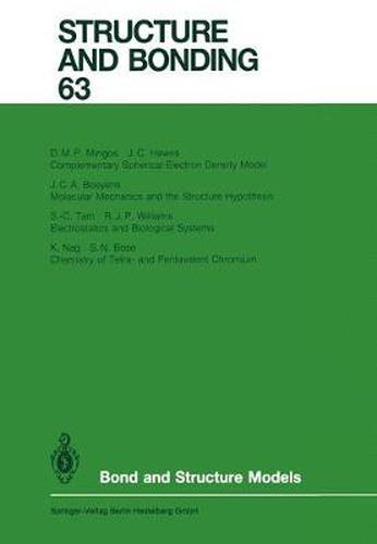Cover image for Bond and Structure Models