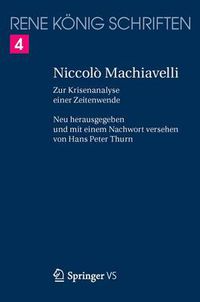 Cover image for Niccolo Machiavelli: Zur Krisenanalyse Einer Zeitenwende