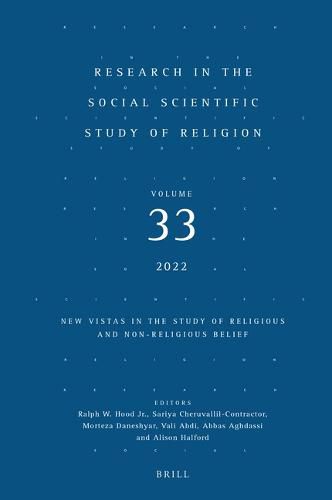 Cover image for Research in the Social Scientific Study of Religion, Volume 33