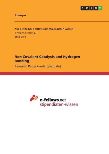 Cover image for Non-Covalent Catalysis and Hydrogen Bonding