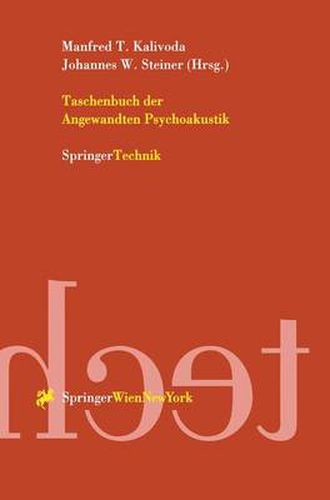 Cover image for Taschenbuch Der Angewandten Psychoakustik