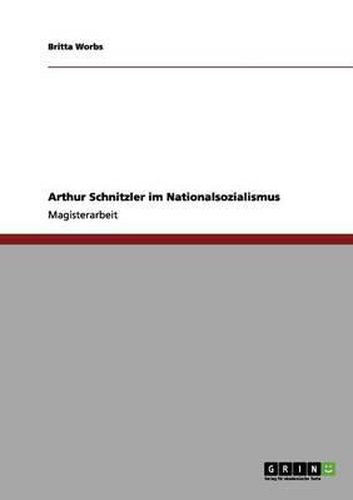 Arthur Schnitzler Im Nationalsozialismus