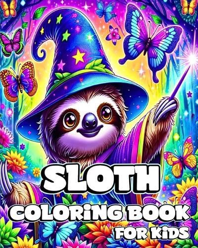 Cover image for Sloth Coloring Book for Kids