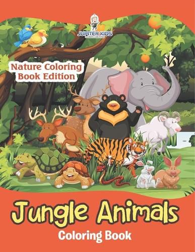 Cover image for Jungle Animals Coloring Book
