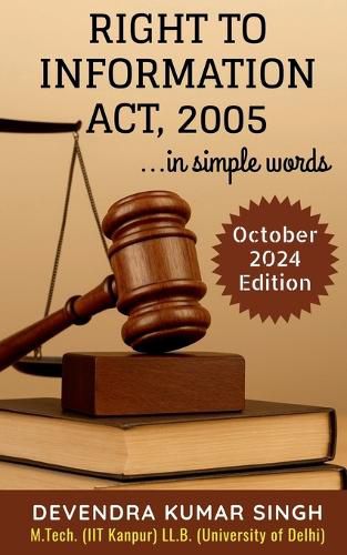Cover image for Right to Information Act 2005 ...in simple words