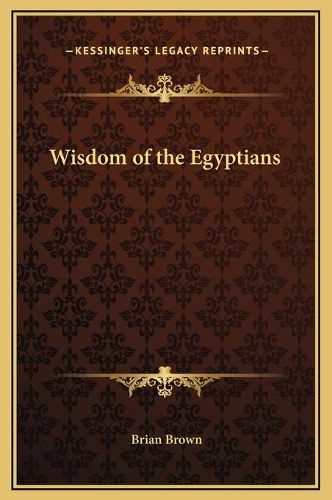 Cover image for Wisdom of the Egyptians
