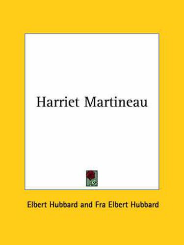 Cover image for Harriet Martineau