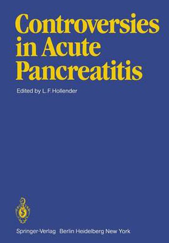 Cover image for Controversies in Acute Pancreatitis
