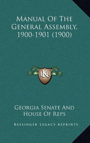 Manual of the General Assembly, 1900-1901 (1900)