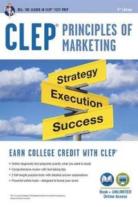 Cover image for Clep(r) Principles of Marketing Book + Online