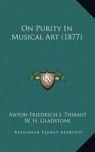 Cover image for On Purity in Musical Art (1877)