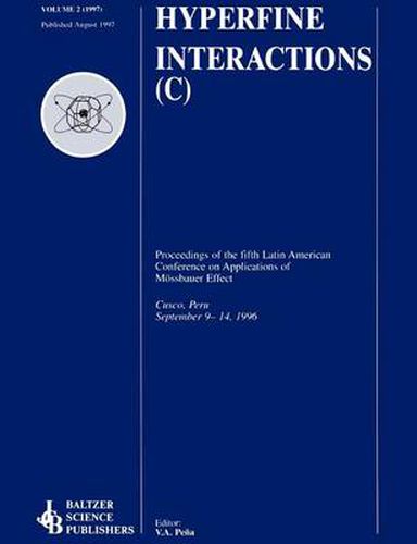 Cover image for Proceedings of the Fifth Latin American Conference on Applications of the Moessbauer Effect