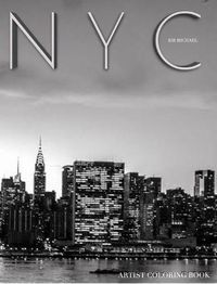 Cover image for NYC united Nations city skyline Adult child Coloring Book limited edition