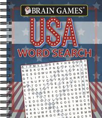 Cover image for Brain Games - USA Word Search (#1)