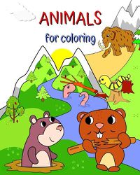 Cover image for Animals for coloring