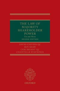 Cover image for The Law of Majority Shareholder Power: Use and Abuse