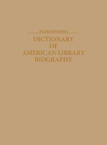 Cover image for Dictionary of American Library Biography, 2nd Edition