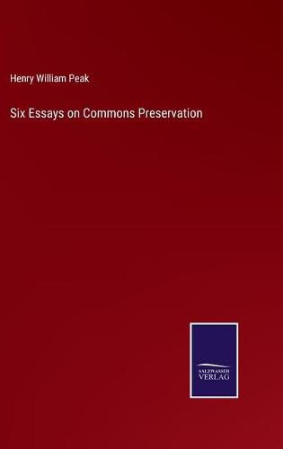 Cover image for Six Essays on Commons Preservation