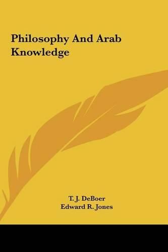 Cover image for Philosophy and Arab Knowledge