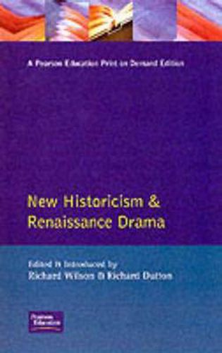 Cover image for New Historicism and Renaissance Drama