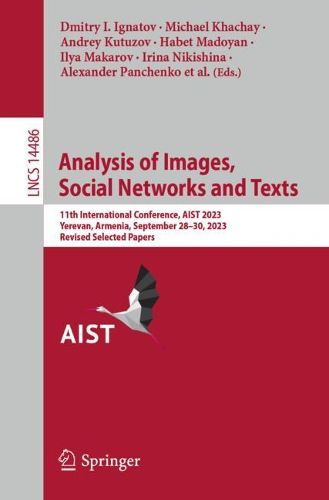 Cover image for Analysis of Images, Social Networks and Texts