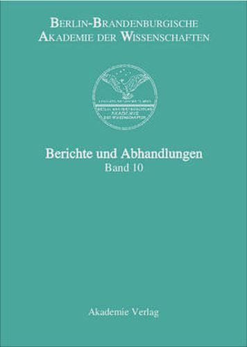 Cover image for Berichte und Abhandlungen, Band 10