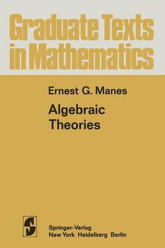 Cover image for Algebraic Theories