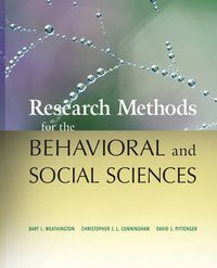 Cover image for Research Methods for the Behavioral and Social Sciences