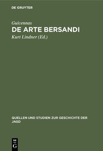 Cover image for De arte bersandi