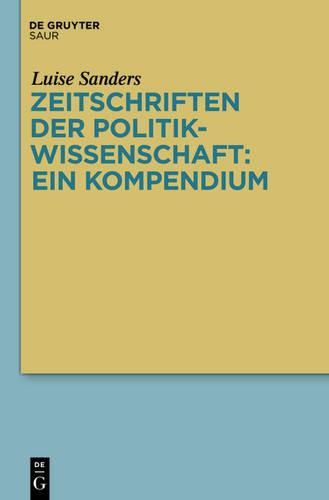 Cover image for Zeitschriften Der Politikwissenschaft: Ein Kompendium