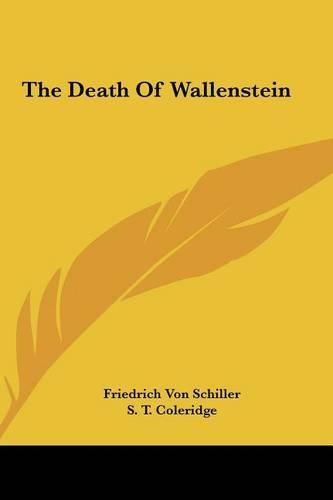 Cover image for The Death of Wallenstein the Death of Wallenstein