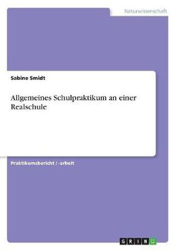 Cover image for Allgemeines Schulpraktikum an einer Realschule