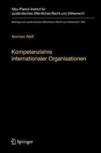 Cover image for Kompetenzlehre internationaler Organisationen