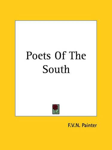 Cover image for Poets Of The South