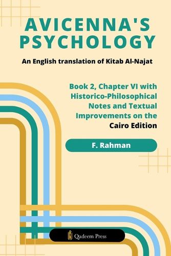 Cover image for Avicenna's Psychology - An English Translation Of Kitab Al-Najat