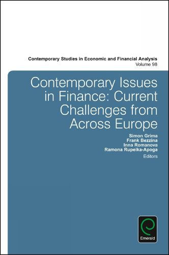 Cover image for Contemporary Issues in Finance: Current Challenges from Across Europe