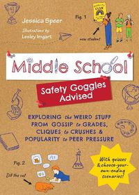 Cover image for Middle School-Safety Goggles Advised: Exploring the Weird Stuff from Gossip to Grades, Cliques to Crushes, and Popularity to Peer Pressure