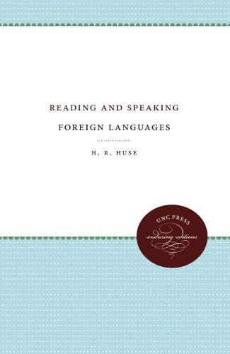 Cover image for Reading and Speaking Foreign Languages