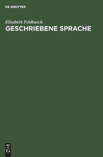 Cover image for Geschriebene Sprache