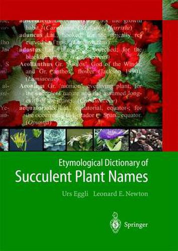 Cover image for Etymological Dictionary of Succulent Plant Names