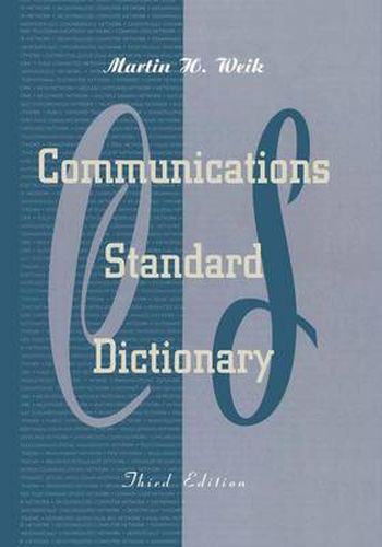 Cover image for Communications Standard Dictionary
