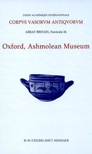 Cover image for Corpus Vasorum Antiquorum, Great Britain Fascicule 24, Oxford Ashmolean Museum, Fascicule 4