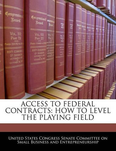 Cover image for Access to Federal Contracts