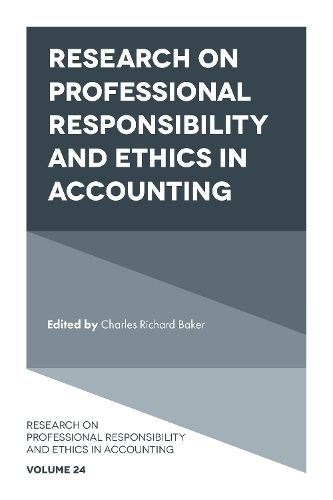 Cover image for Research on Professional Responsibility and Ethics in Accounting